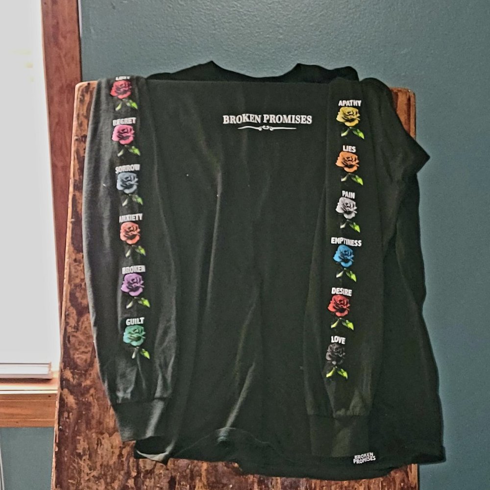 Broken Promises Long Sleeve Roses